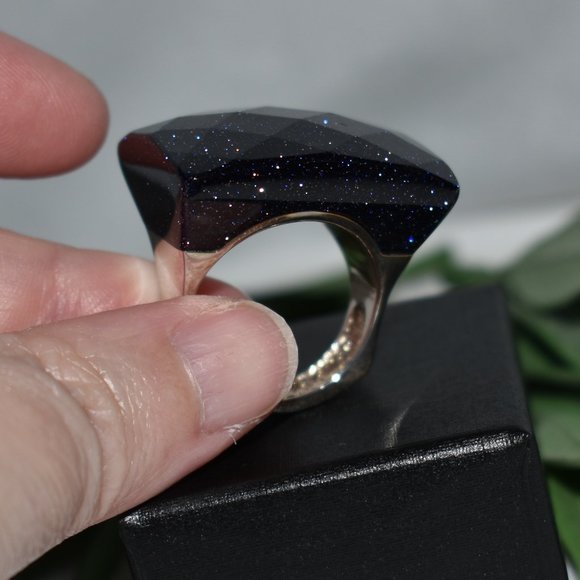 Lola Rose Simulated Goldstone Ring, Size 10 - Picture 2 of 6